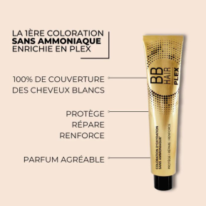 Coloration Sans Ammoniaque BBHAIR PLEX - 10 Blond Très Très Clair - 100ml