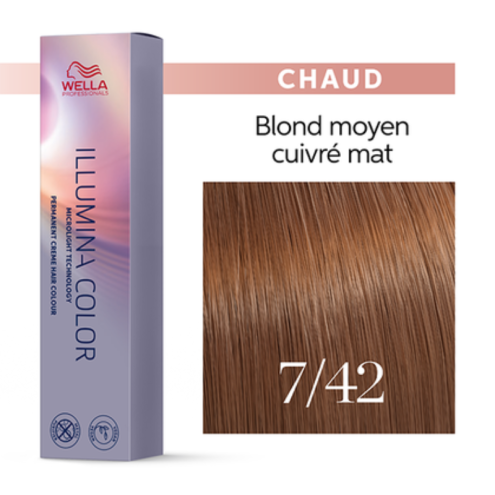 illumina-7/42-blond-cuivré-mat-wella-professionals